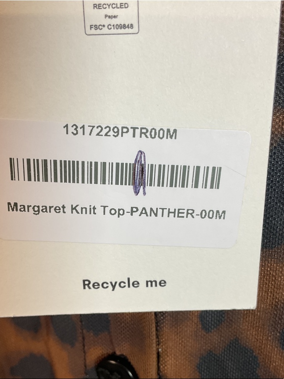 Reformation Margaret Knit Top Brown Leopard Print Button-Down Panther Medium NWT - Picture 2 of 6